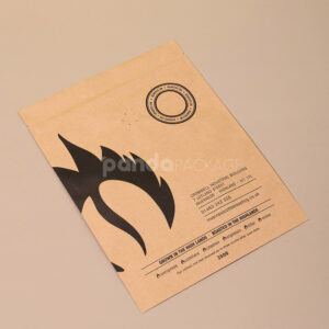 kraft stand up coffee pouch with valve for food packaging