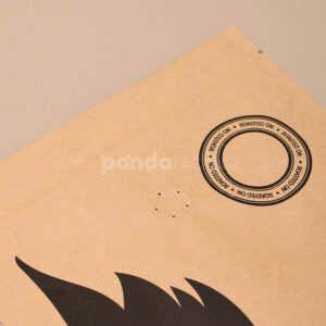 kraft stand up coffee pouch with valve for food packaging