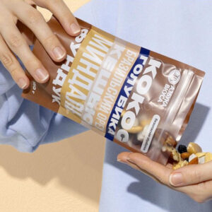 matte frosted stand up pouch for dried fruit packaging