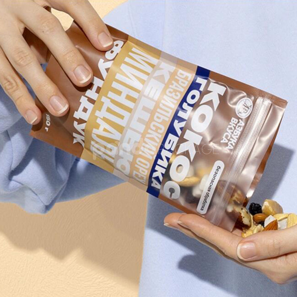 matte frosted stand up pouch for dried fruit packaging