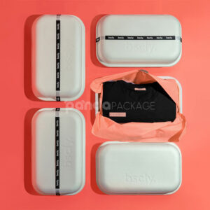 eco-friendly molded pulp clothing packaging box for apparel shipping