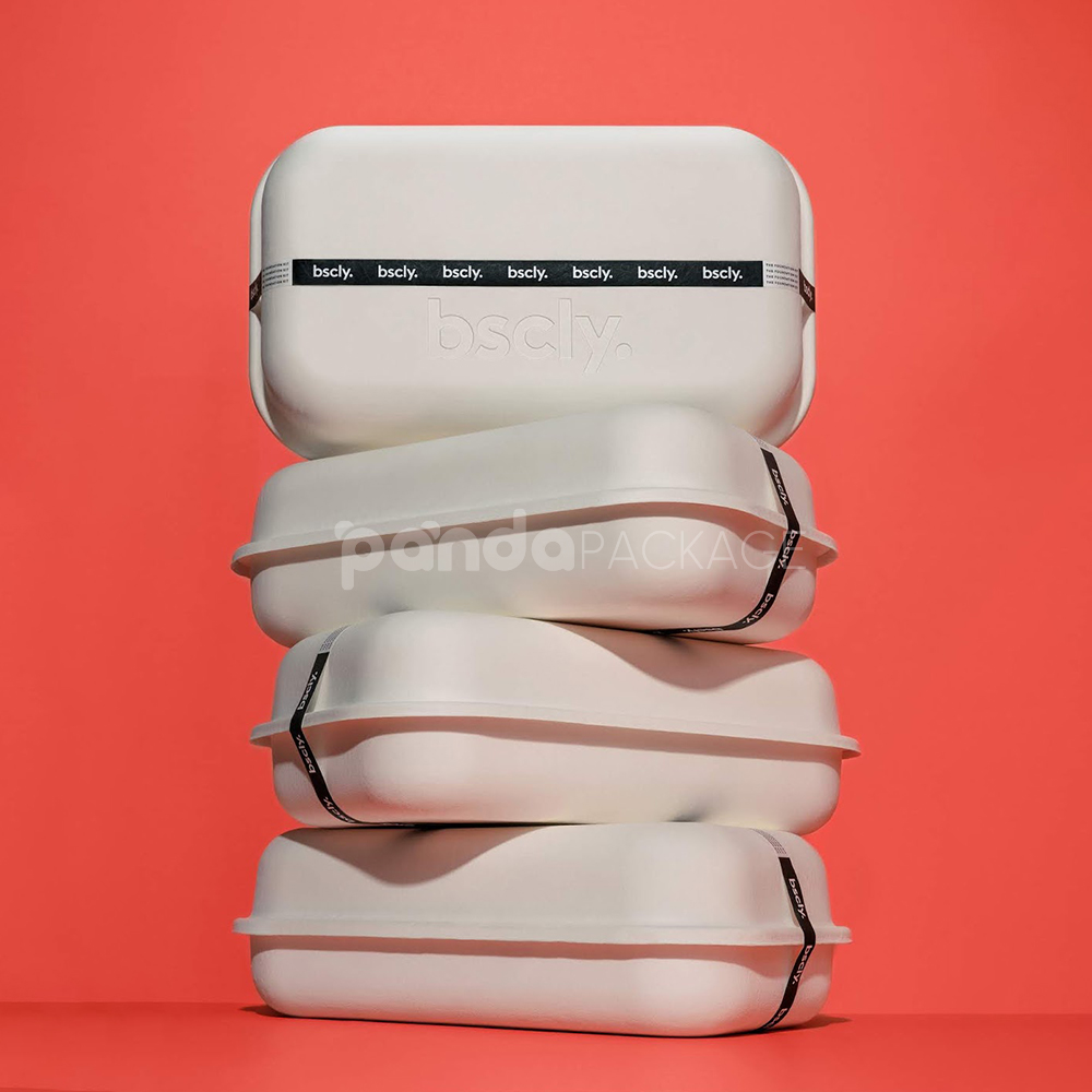 eco-friendly molded pulp clothing packaging box for apparel shipping