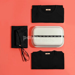 eco-friendly molded pulp clothing packaging box for apparel shipping