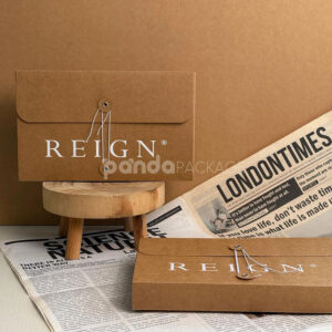 kraft string-tie apparel box for eco-friendly fashion packaging