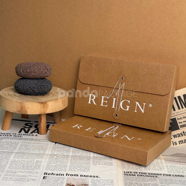 Kraft String-Tie Apparel Box for Sustainable Fashion Packaging