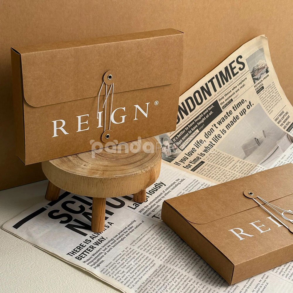kraft string-tie apparel box for eco-friendly fashion packaging