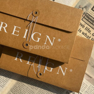 kraft string-tie apparel box for eco-friendly fashion packaging