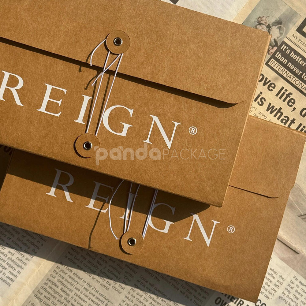 kraft string-tie apparel box for eco-friendly fashion packaging
