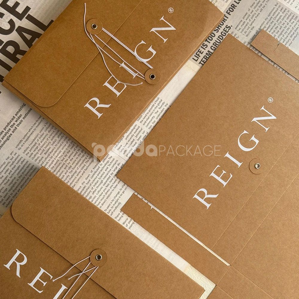 kraft string-tie apparel box for eco-friendly fashion packaging