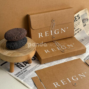 kraft string-tie apparel box for eco-friendly fashion packaging