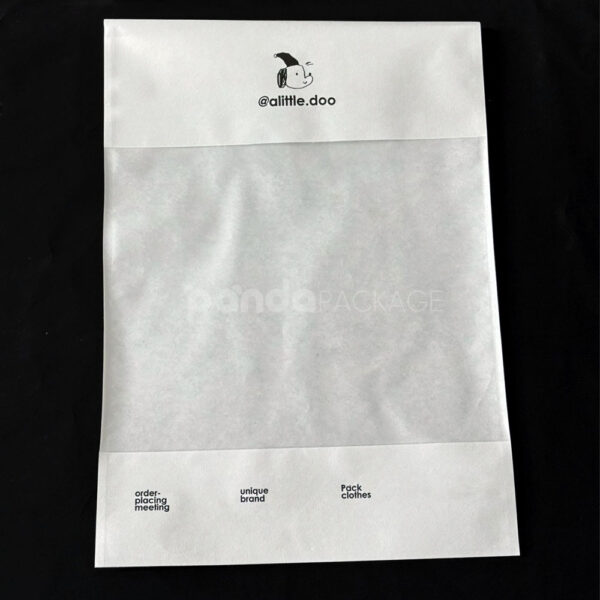 White Fiber Envelope Pouch for Lightweight Apparel Packaging