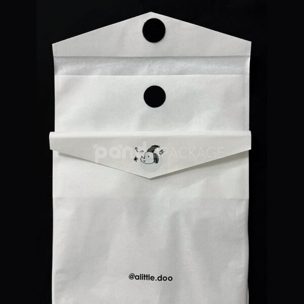 White Fiber Envelope Pouch for Lightweight Apparel Packaging