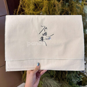 cotton clothing sleeve bag for eco-friendly apparel packaging