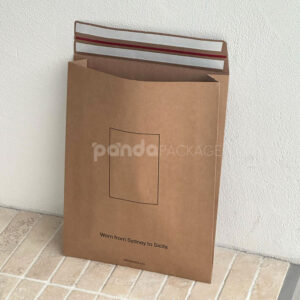 eco-friendly kraft paper mailer bag for clothing packaging shipping
