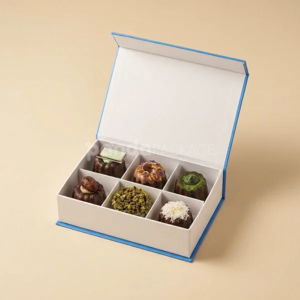 Custom Magnetic Food Rigid Box with Divider Insert