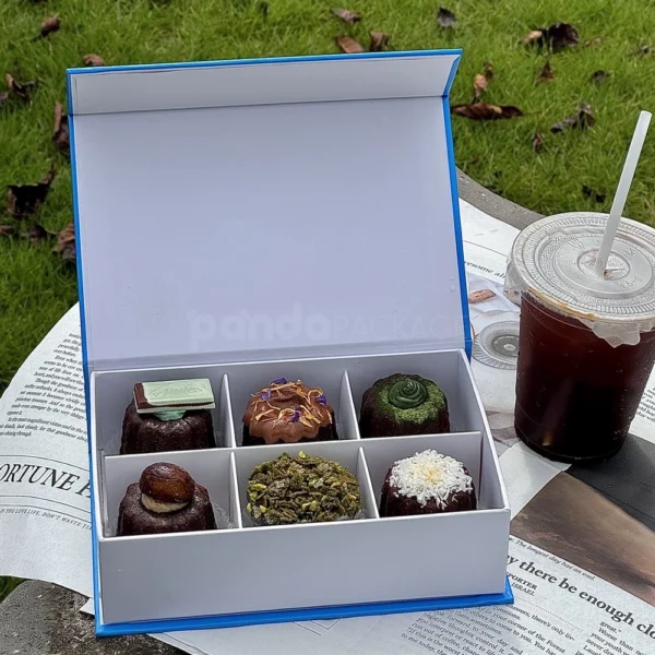 Custom Magnetic Food Rigid Box with Divider Insert