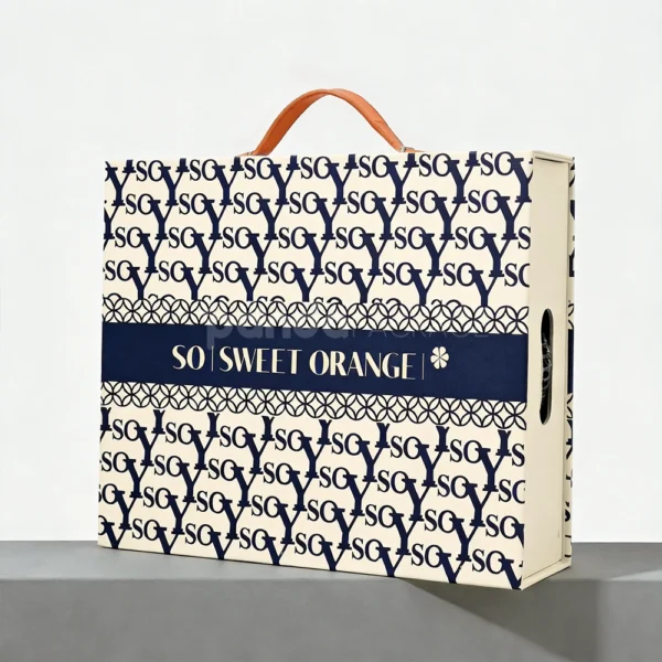 Custom Fruit Food Rigid Box with Divider Insert and Handle