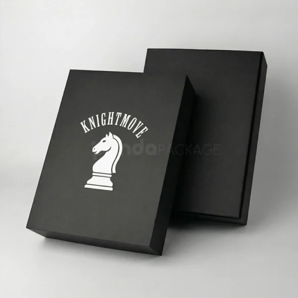 Premium Black Lid & Base Rigid Box for Apparel & Accessories