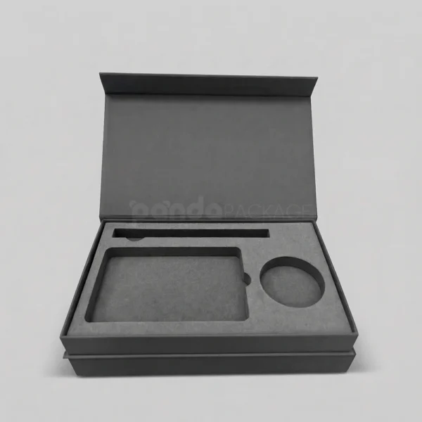 Premium Book Style Rigid Box with Custom EVA Foam Insert