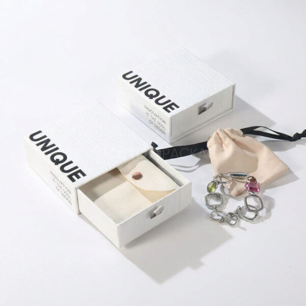Custom Textured Drawer Rigid Box for Jewelry Packaging