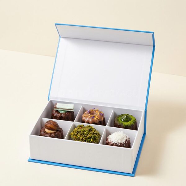 Luxury Magnetic Closure Cake Rigid Box with Compartments