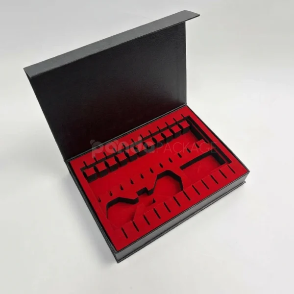 Custom Magnetic Book Style Rigid Box with EVA Foam Insert