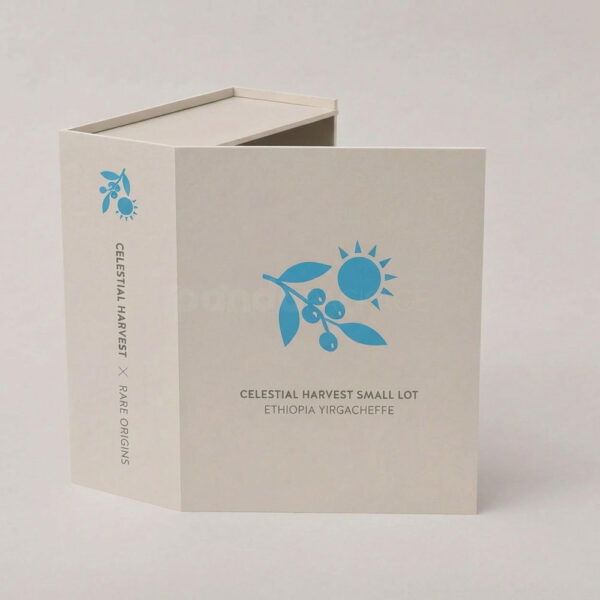 Magnetic Book Style Coffee Rigid Box