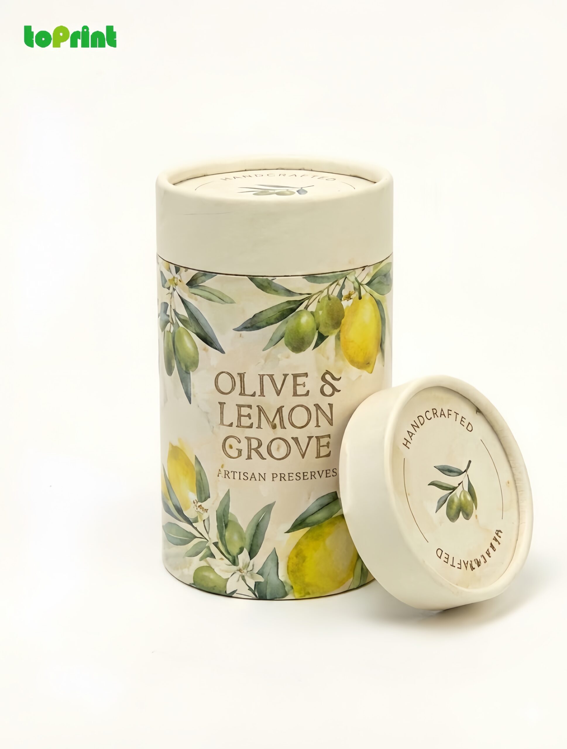 Custom Rigid Round Box for Food & Gourmet Packaging