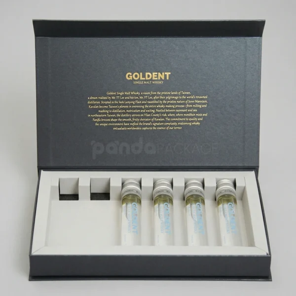 Custom Book Style Rigid Box with Magnetic Closure and Foam Insert