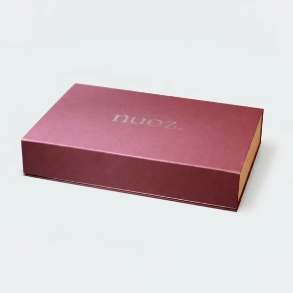 Custom Book Style Rigid Box with Foil Logo for Luxury Packaging