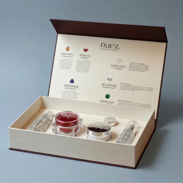 Custom Book Style Rigid Box with Foil Logo for Luxury Packaging