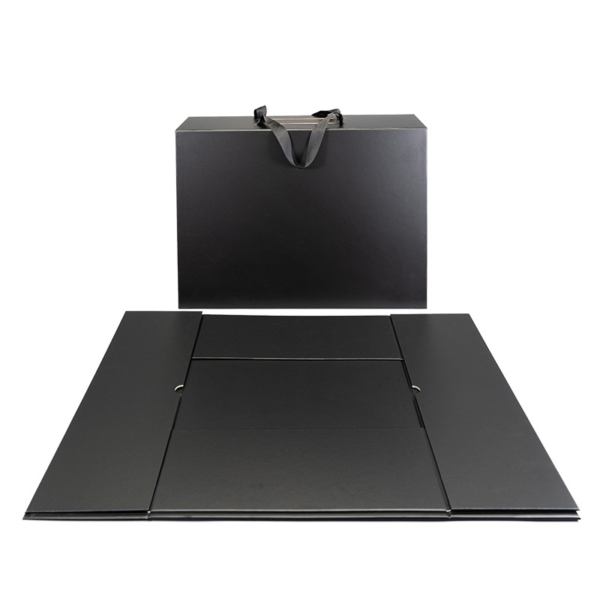 Collapsible Rigid Gift Box with Handle for Luxury Packaging