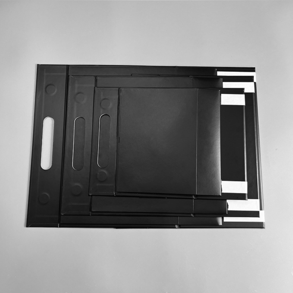 Collapsible Rigid Gift Box with Die-Cut Handle for Custom Packaging