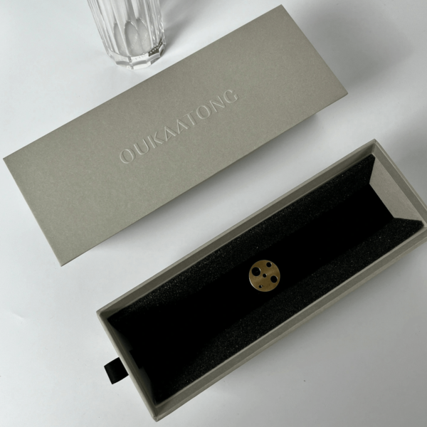 Custom Rigid Drawer Incense Box with Cotton Ribbon Pull