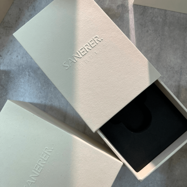 Custom Double-Sided Rigid Drawer Box with Embossed Logo