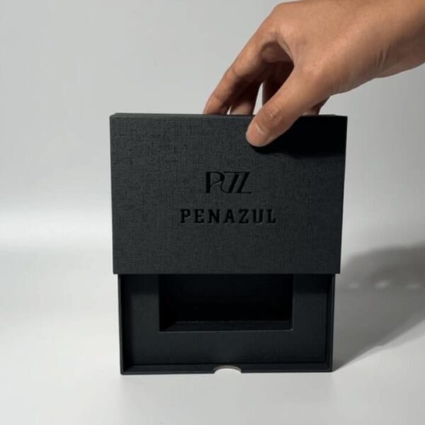 Luxury Black Drawer Rigid Box with Foil Logo for Jewelry Packaging