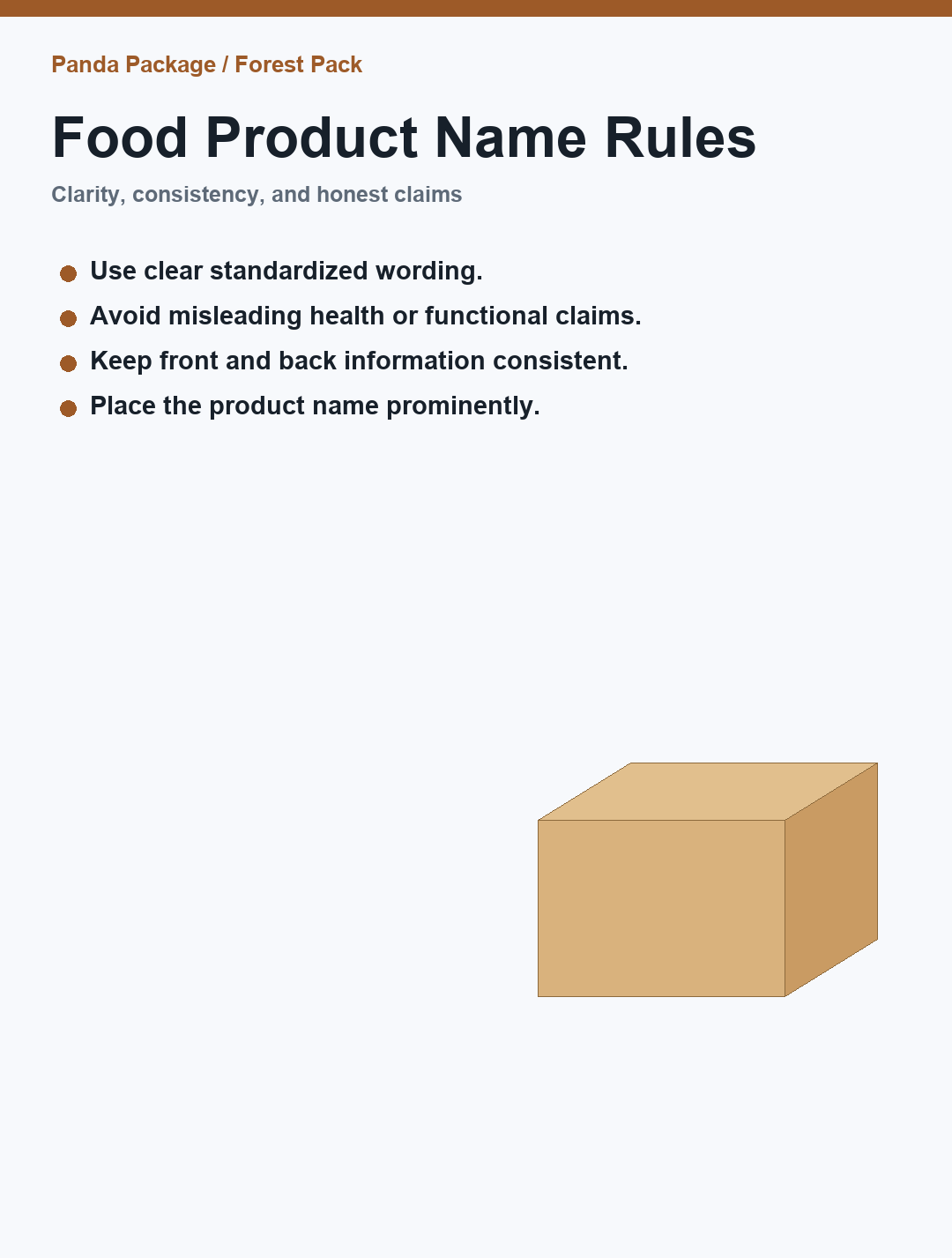 Product name rules cover
