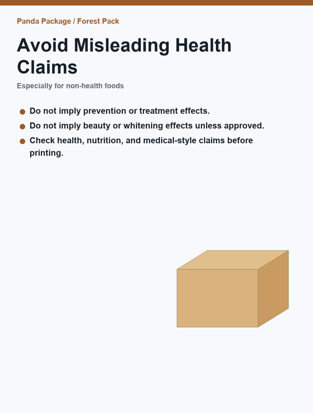 Health claim risk example